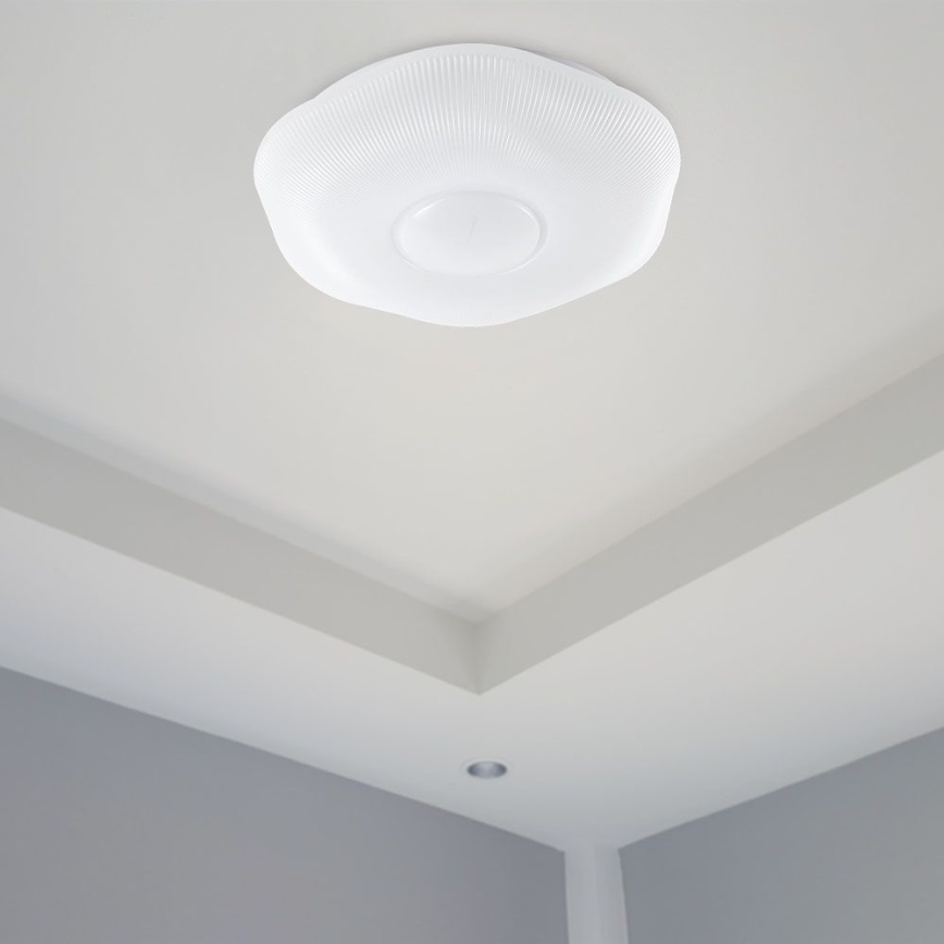 LED Prigušiva plafonjera LED/60W/230V 3000-6500K 50 cm bela + Daljinski upravljač