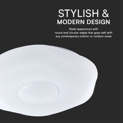 LED Prigušiva plafonjera LED/60W/230V 3000-6500K 50 cm bela + Daljinski upravljač
