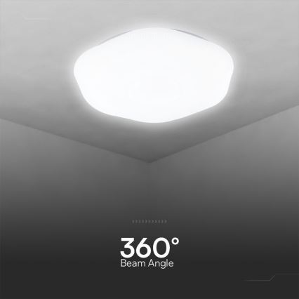 LED Prigušiva plafonjera LED/60W/230V 3000-6500K 50 cm bela + Daljinski upravljač