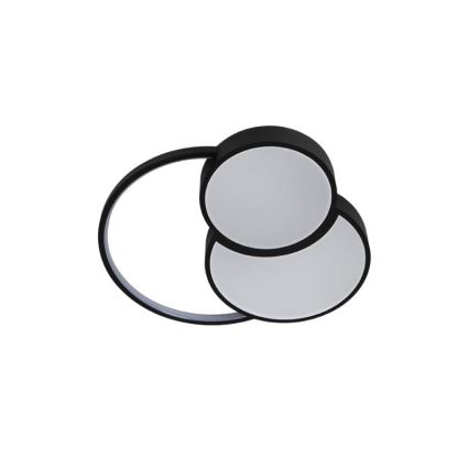 LED Prigušiva plafonjera LED/60W/230V 3000-6500K crno + Daljinski upravljač