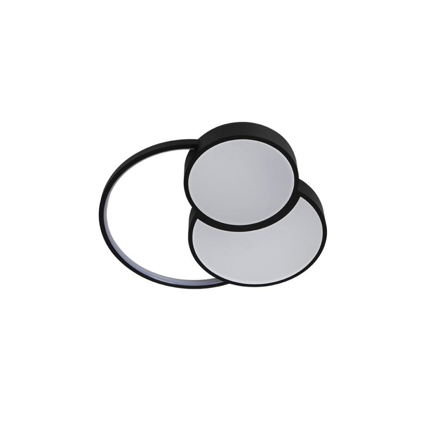 LED Prigušiva plafonjera LED/60W/230V 3000-6500K crno + Daljinski upravljač