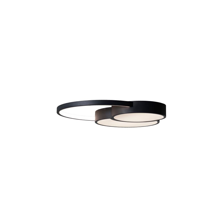 LED Prigušiva plafonjera LED/60W/230V 3000-6500K crno + Daljinski upravljač