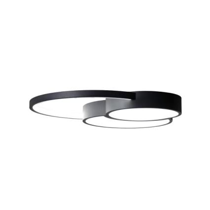 LED Prigušiva plafonjera LED/60W/230V 3000-6500K crno + Daljinski upravljač