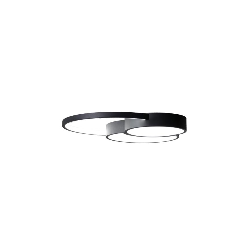 LED Prigušiva plafonjera LED/60W/230V 3000-6500K crno + Daljinski upravljač