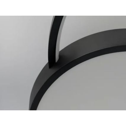 LED Prigušiva plafonjera LED/60W/230V 3000-6500K crno + Daljinski upravljač
