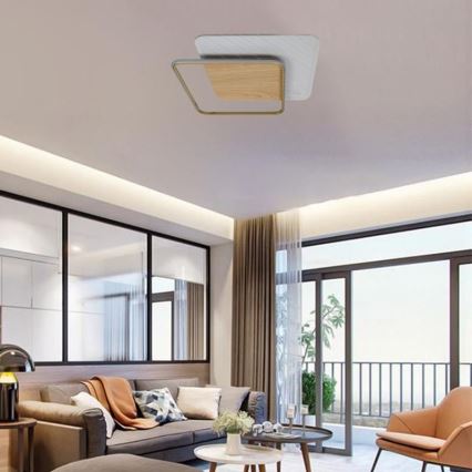 LED Prigušiva plafonjera LED/60W/230V 3000-6500K + Daljinski upravljač