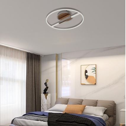 LED Prigušiva plafonjera LED/60W/230V 3000-6500K + Daljinski upravljač