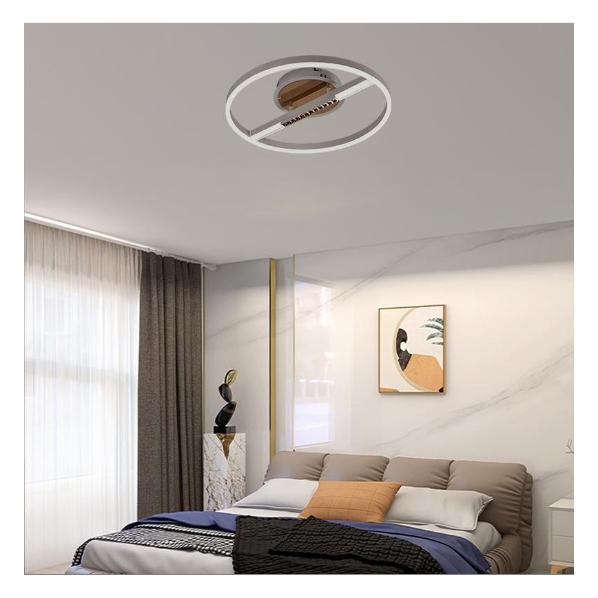 LED Prigušiva plafonjera LED/60W/230V 3000-6500K + Daljinski upravljač