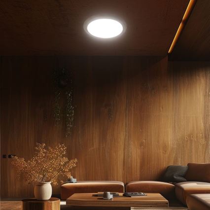 LED Prigušiva plafonjera LED/60W/230V 3000-6500K + Daljinski upravljač