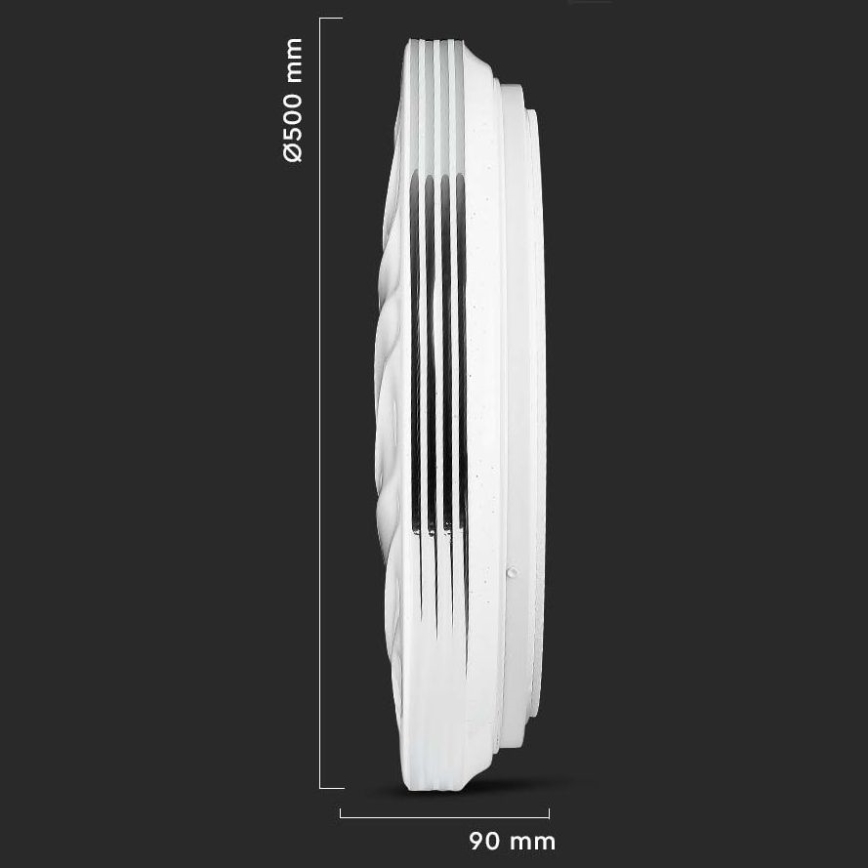 LED Prigušiva plafonjera LED/60W/230V 3000K/4000K/6500K + Daljinski upravljač