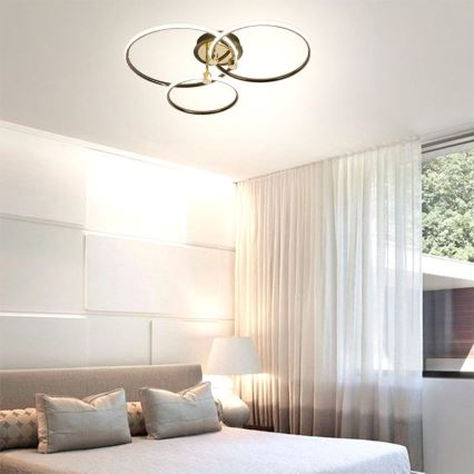 LED Prigušiva plafonjera LED/64W/230V 3000-6500K + Daljinski upravljač