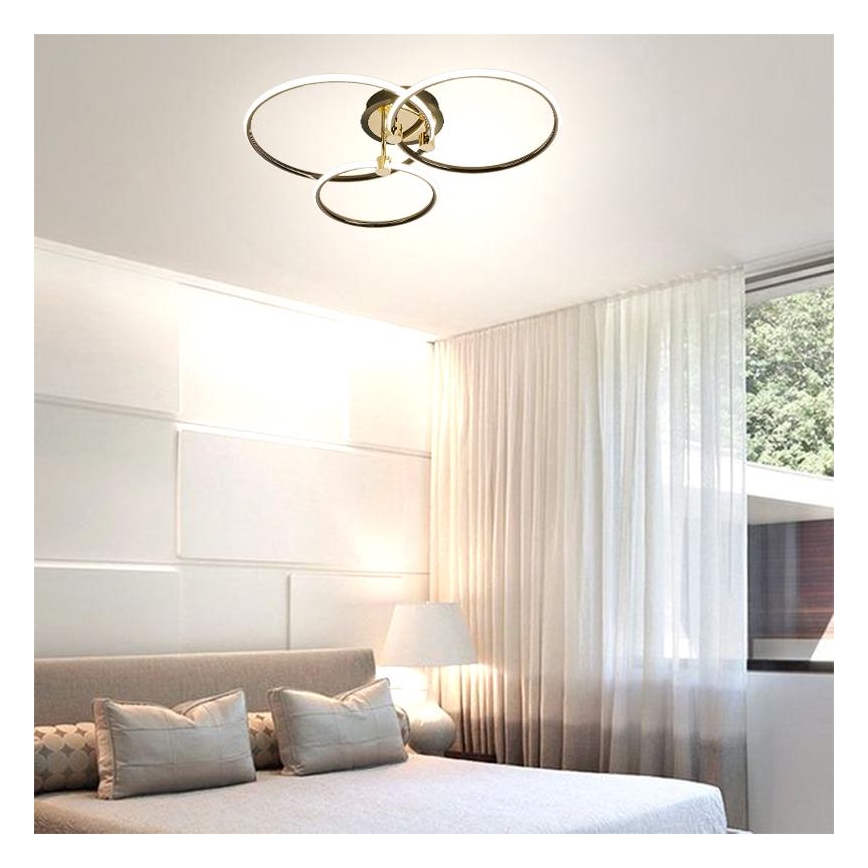 LED Prigušiva plafonjera LED/64W/230V 3000-6500K + Daljinski upravljač