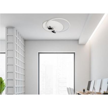 LED Prigušiva plafonjera LED/65W/230V 3000-6500K bela + Daljinski upravljač