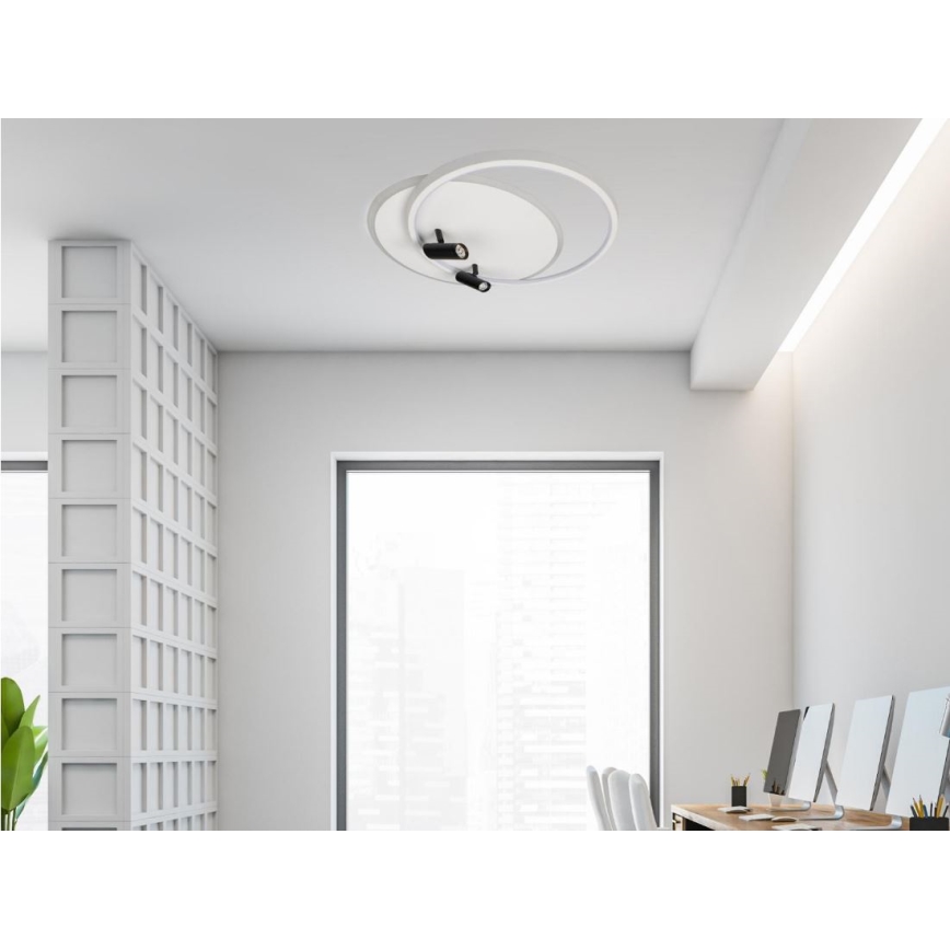 LED Prigušiva plafonjera LED/65W/230V 3000-6500K bela + Daljinski upravljač