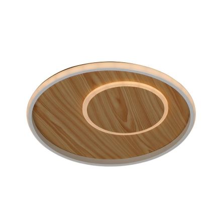 LED Prigušiva plafonjera LED/65W/230V 3000-6500K braon +daljinski upravljač