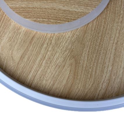 LED Prigušiva plafonjera LED/65W/230V 3000-6500K braon +daljinski upravljač