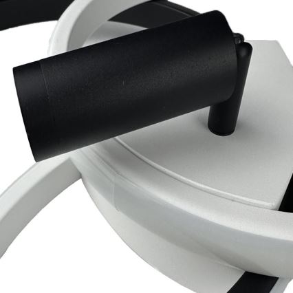 LED Prigušiva plafonjera LED/70W/230V 3000-6500K bela/crno + Daljinski upravljač