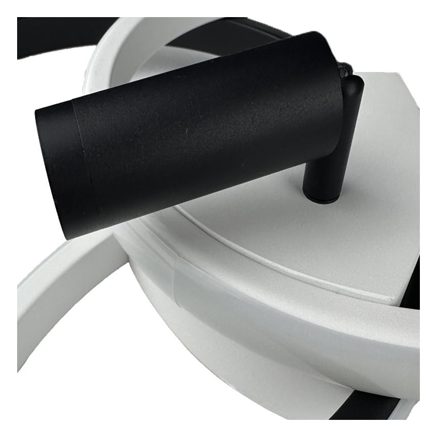 LED Prigušiva plafonjera LED/70W/230V 3000-6500K bela/crno + Daljinski upravljač