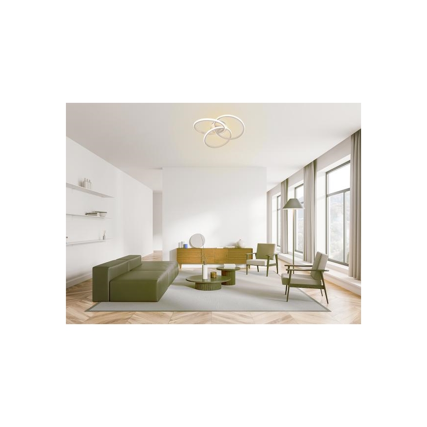 LED Prigušiva plafonjera LED/70W/230V 3000-6500K bela + Daljinski upravljač