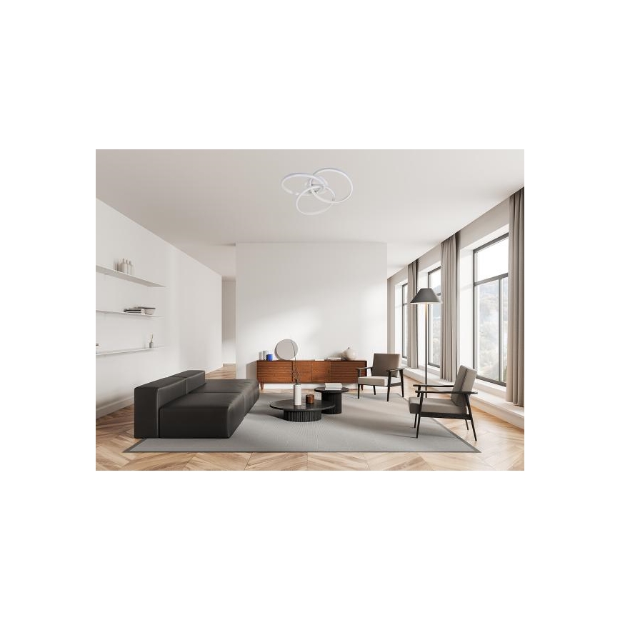 LED Prigušiva plafonjera LED/70W/230V 3000-6500K bela + Daljinski upravljač