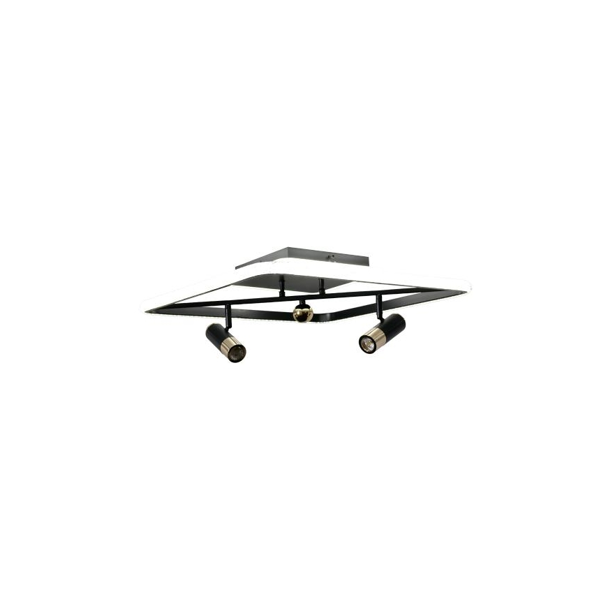 LED Prigušiva plafonjera LED/70W/230V 3000-6500K crno + Daljinski upravljač