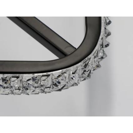 LED Prigušiva plafonjera LED/70W/230V 3000-6500K crno + Daljinski upravljač