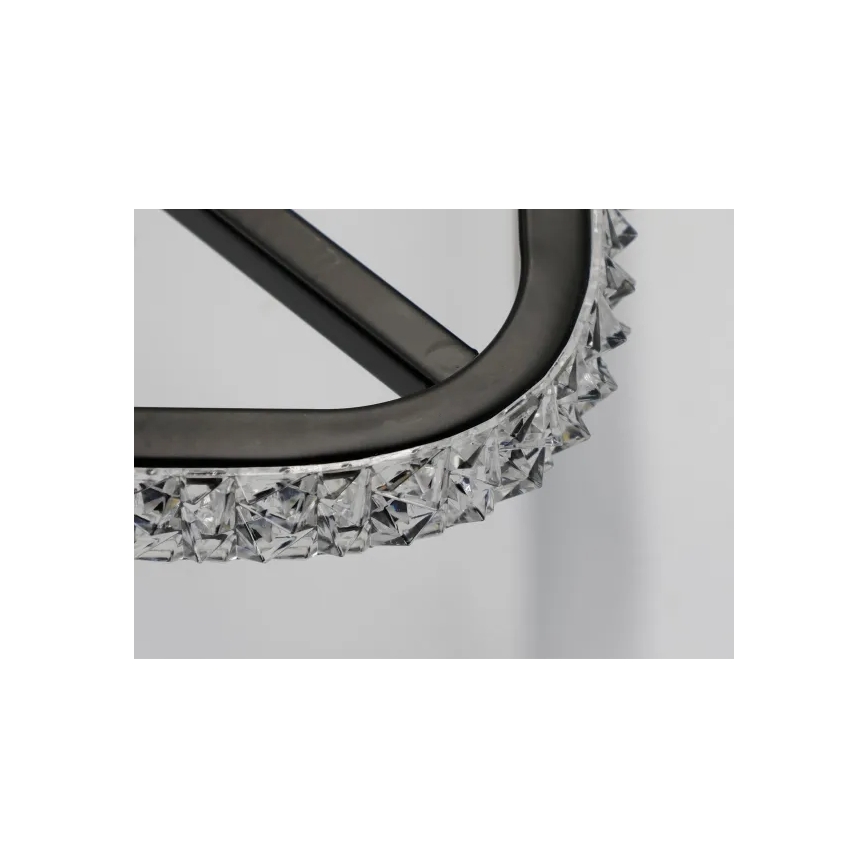 LED Prigušiva plafonjera LED/70W/230V 3000-6500K crno + Daljinski upravljač