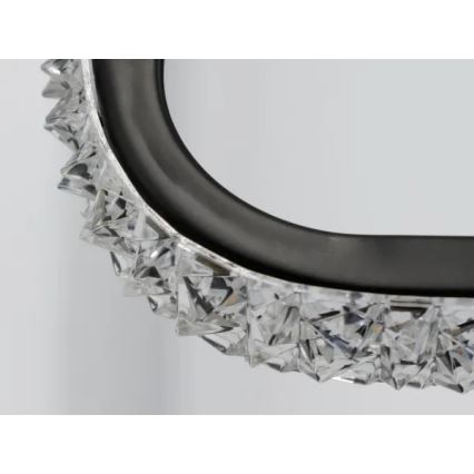LED Prigušiva plafonjera LED/70W/230V 3000-6500K crno + Daljinski upravljač