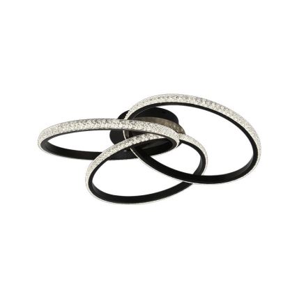 LED Prigušiva plafonjera LED/70W/230V 3000-6500K crno + Daljinski upravljač
