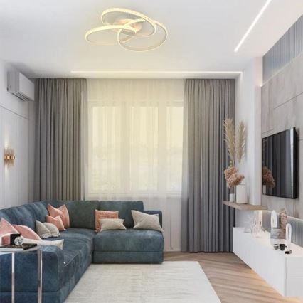 LED Prigušiva plafonjera LED/70W/230V 3000-6500K bela + Daljinski upravljač