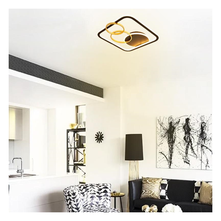 LED Prigušiva plafonjera LED/70W/230V 3000-6500K + Daljinski upravljač