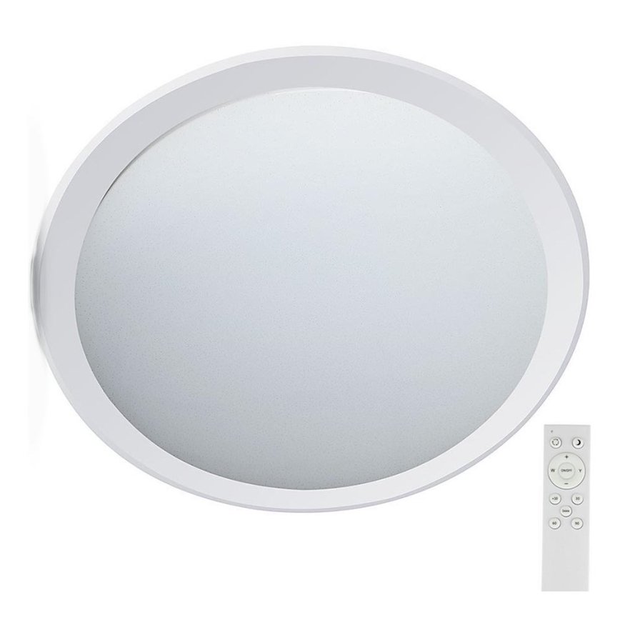 LED Prigušiva plafonjera LED/72W/230V 3000-6500K pr. 67 cm bela + Daljinski upravljač