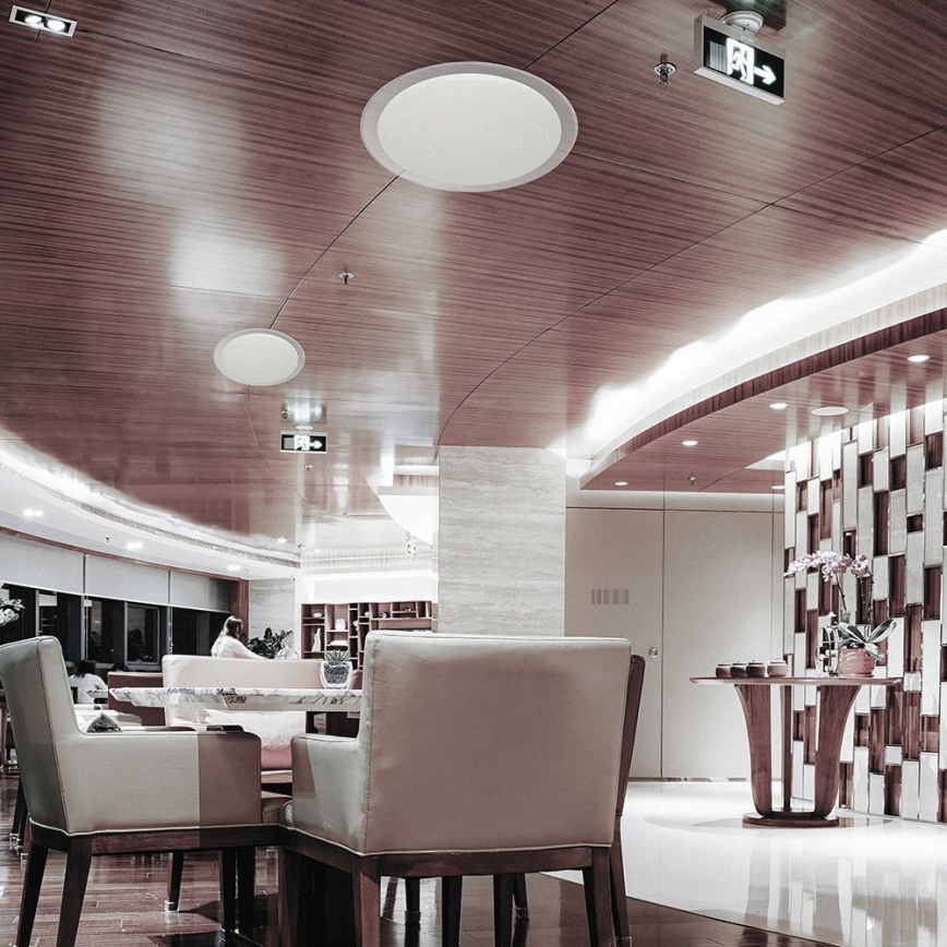 LED Prigušiva plafonjera LED/72W/230V 3000-6500K pr. 67 cm bela + Daljinski upravljač