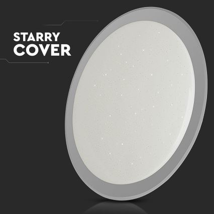 LED Prigušiva plafonjera LED/72W/230V 3000-6500K pr. 67 cm bela + Daljinski upravljač