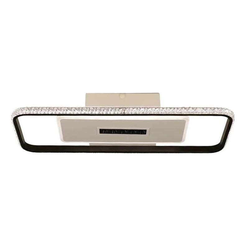 LED Prigušiva plafonjera LED/75W/230V 3000-6500K bela/crno + Daljinski upravljač