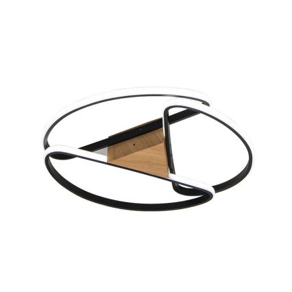 LED Prigušiva plafonjera LED/75W/230V 3000-6500K braon/crno + Daljinski upravljač