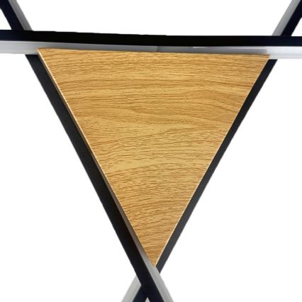 LED Prigušiva plafonjera LED/75W/230V 3000-6500K braon/crno + Daljinski upravljač