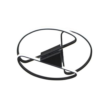 LED Prigušiva plafonjera LED/75W/230V 3000-6500K crno + Daljinski upravljač