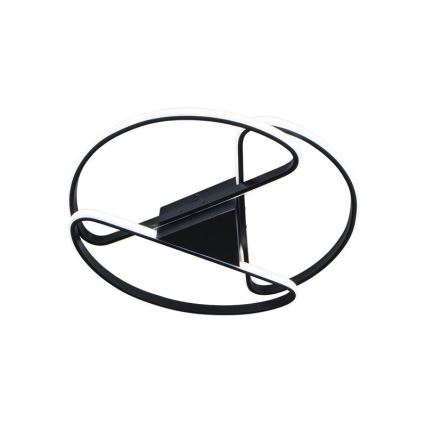 LED Prigušiva plafonjera LED/75W/230V 3000-6500K crno + Daljinski upravljač