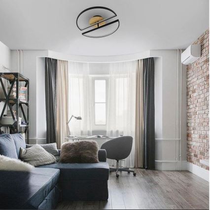 LED Prigušiva plafonjera LED/75W/230V 3000-6500K bukva + Daljinski upravljač