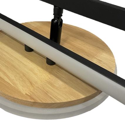 LED Prigušiva plafonjera LED/75W/230V 3000-6500K bukva + Daljinski upravljač