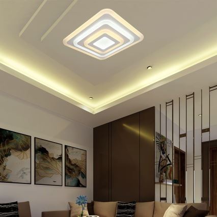 LED Prigušiva plafonjera LED/77W/230V 3000-6500K + Daljinski upravljač