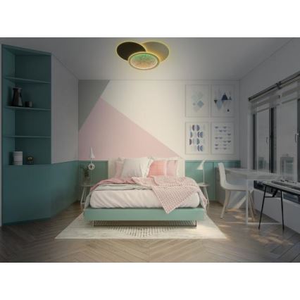 LED Prigušiva plafonjera LED/80W/230V 3000-6500K bela + Daljinski upravljač