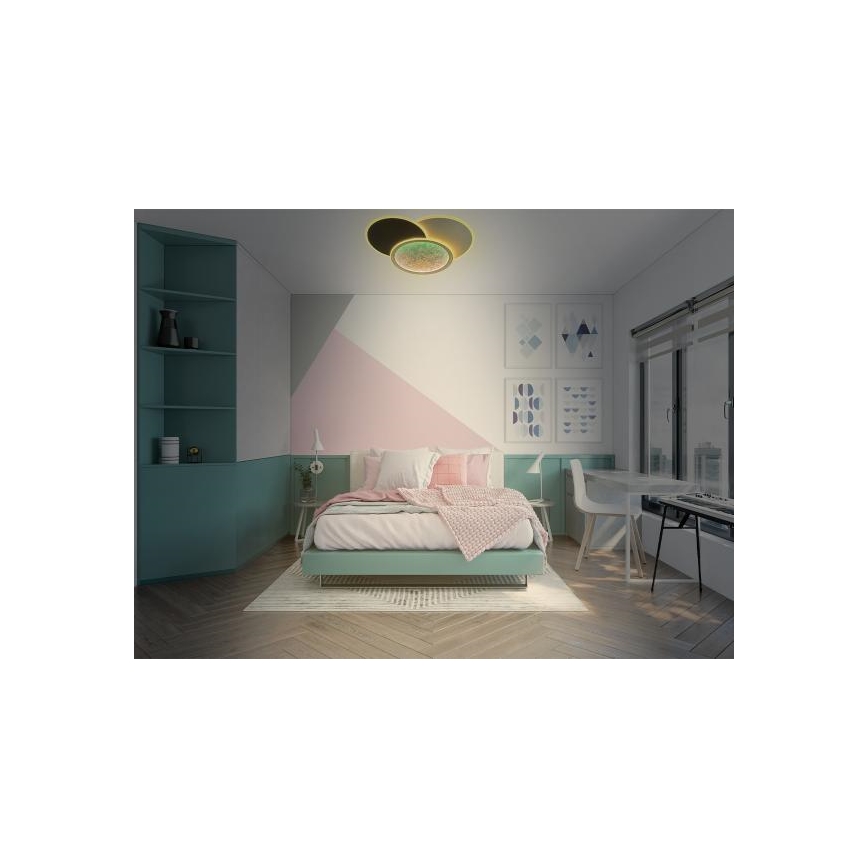 LED Prigušiva plafonjera LED/80W/230V 3000-6500K bela + Daljinski upravljač