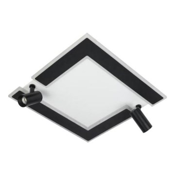LED Prigušiva plafonjera LED/80W/230V 3000-6500K crno + Daljinski upravljač