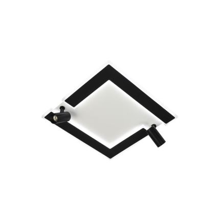 LED Prigušiva plafonjera LED/80W/230V 3000-6500K crno + Daljinski upravljač
