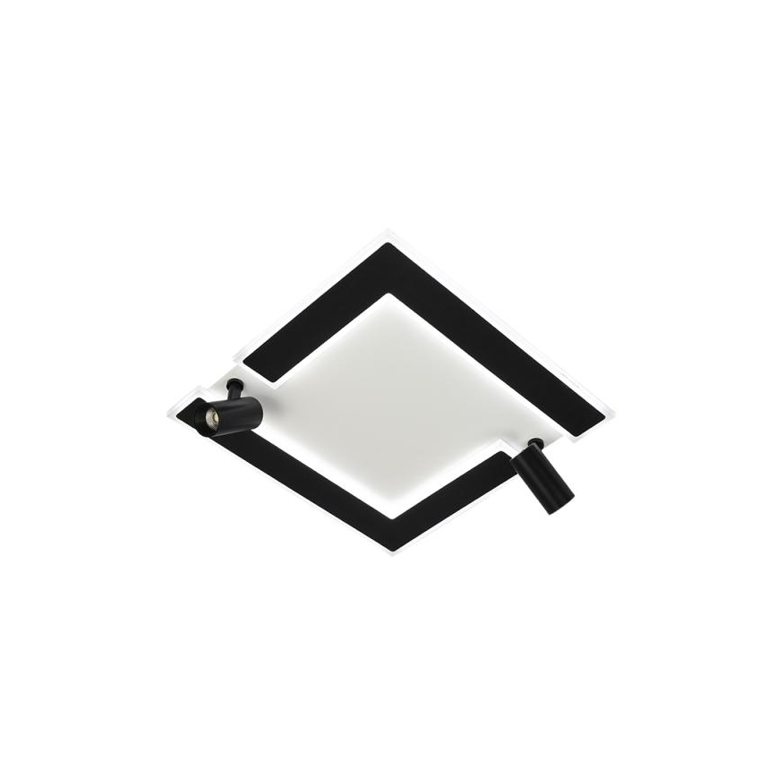 LED Prigušiva plafonjera LED/80W/230V 3000-6500K crno + Daljinski upravljač