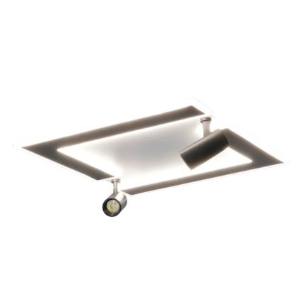 LED Prigušiva plafonjera LED/80W/230V 3000-6500K crno + Daljinski upravljač