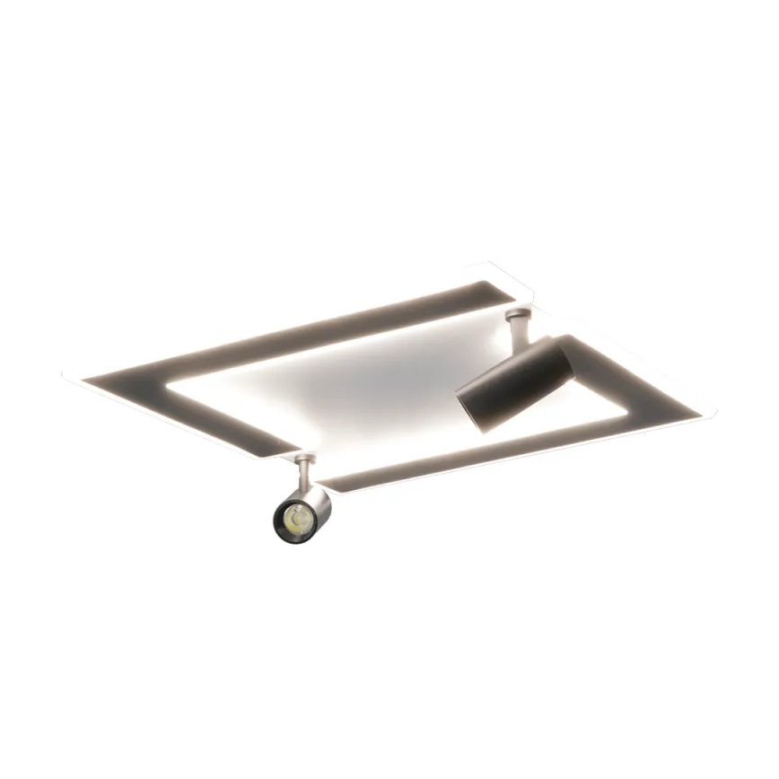 LED Prigušiva plafonjera LED/80W/230V 3000-6500K crno + Daljinski upravljač