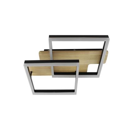 LED Prigušiva plafonjera LED/85W/230V 3000-6500K hrast + Daljinski upravljač